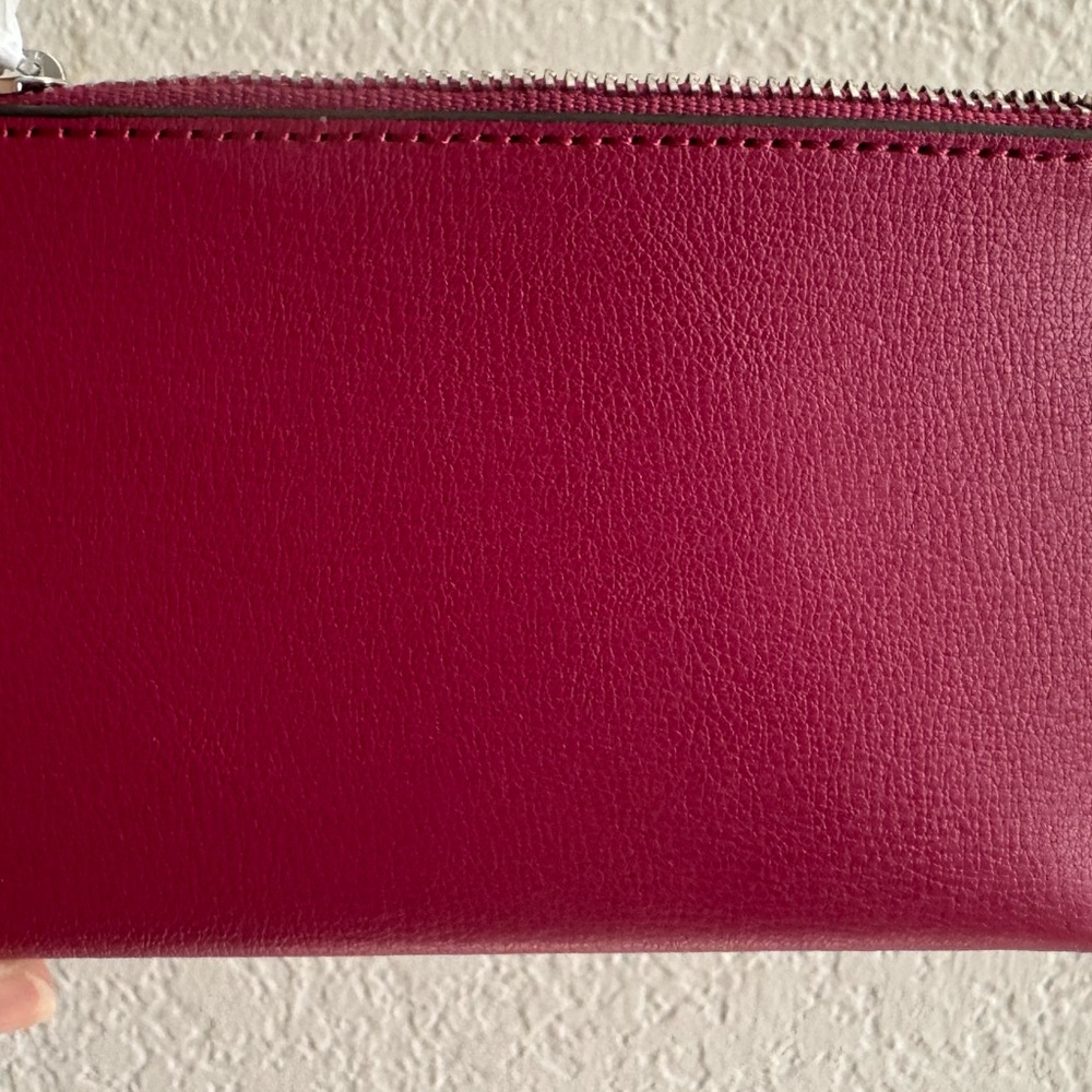 NWT Lulu Guinness Large Queenie Satchel Pink Raspberry Leather Crossbody Bag - Picture 7 of 15